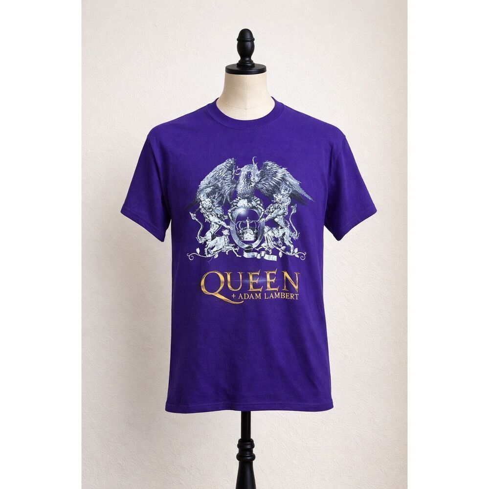 Queen + Adam Lambert Rhapsody Tour 2019 Purple Concert T-Shirt – Size M